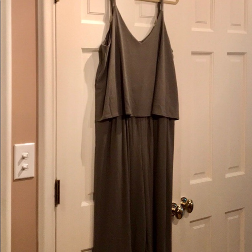 Camisole jumpsuit in new neutral green!